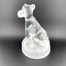 1993 Crystal Airedale Terrier Dog Sculpture Cristal D'arque Chien France 5.5 in