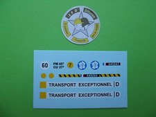 SOLIDO BERLIET T12 PORTE CHAR PLANCHE DE DECALCOMANIES COMPLETE REPRO