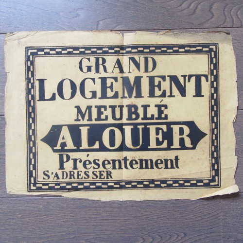 Affiche ancienne 1810 - affiche, grand