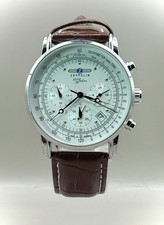 ZEPPELIN 100 Jahre White Chronograph Quartz w/Date Men's Watch #7680-2 07140