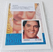 Elvis Presley -Timbre Elvis +1 feuillet 4 timbres dentelés+ Bloc feuillet