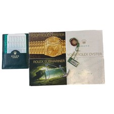 Ensemble d'accessoires manuels Rolex Submariner étiquette d'ancrage calendrie...