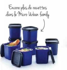 Tupperware 8 ramequins 80ml pour Micro Urban ou Micro Vap bleu foncé - neuf