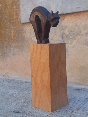 Sculpture bois art déco - sculpture,