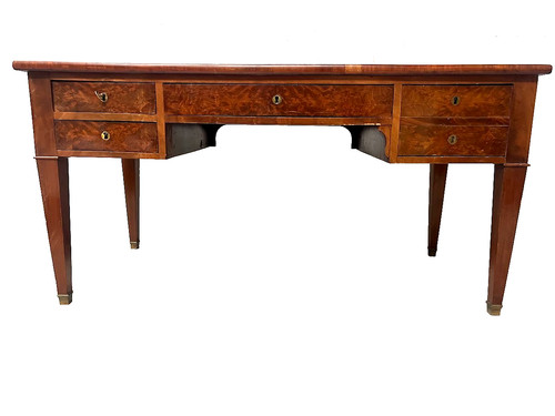 Bureau plat style louis xvi - bureau,