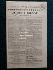 Journal LA QUOTIDIENNE 1815