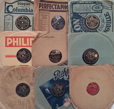 Lot de 9 disques 78 tours   Célèbres chansons humoristiques des années 30