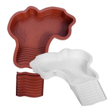 Piscine pour tortues aquatiques 2 pièces avec rampe antidérapante,