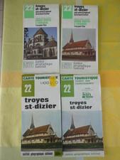 lot de 4 Carte IGN verte  22