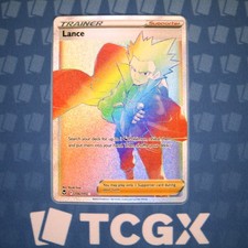 Pokemon - Lance (Secret) - 206/195 - SWSH12: Silver Tempest - Holo - Secret R NM