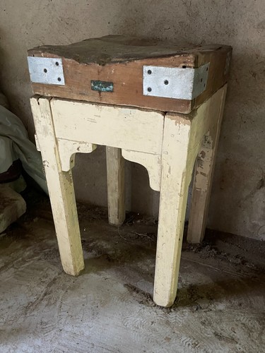 Ancien authentique billot - ancien, et