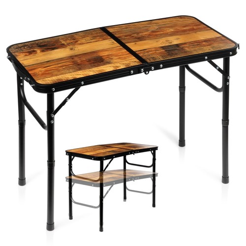 Table camping réglable - table,