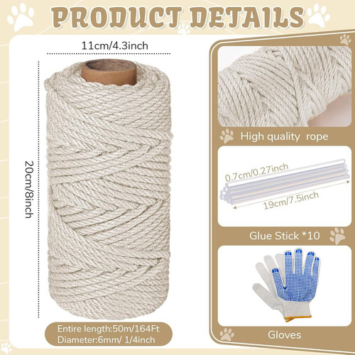 Corde chanvre naturel - en,