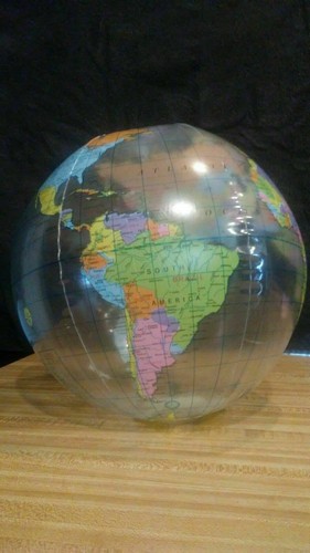 Inflatable globe transparent - inflatable,