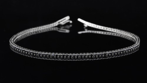 Tennis bracelet blanc - tennis, 18kt
