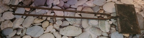 Ancien gaufrier fer forgé - ancien,