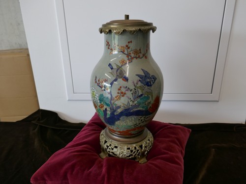 Vase chine japon fond celadon - fond,