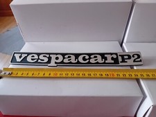 LOGO INSIGNE VESPACAR P2 MÉTALLIQUE 26cm