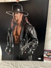 Undertaker WWE WWF Signed Autographed 16x20 Photo JSA Authenticated COA