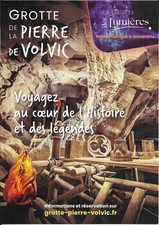 FLYER - VOLVIC: EAU PIERRE GROTTE ROCHE LAVA AUVERGNE FRANCE / ADVERTISING PUB