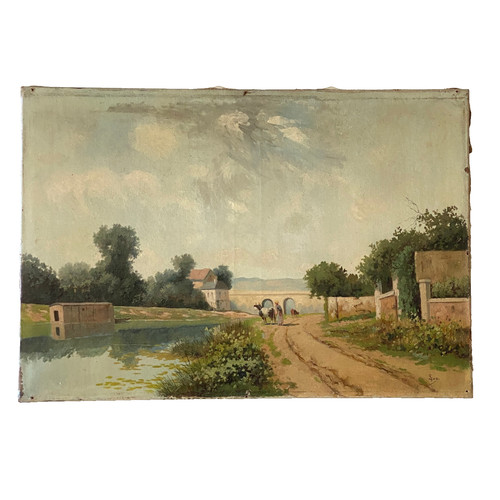 Ancien tableau hst - tableau,