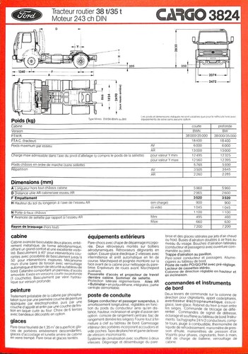 1986 ford cargo - 1986, hp