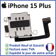 LECTEUR CARTE SIM CONNECTEUR TIROIR INTERNE POUR IPHONE 15 PLUS