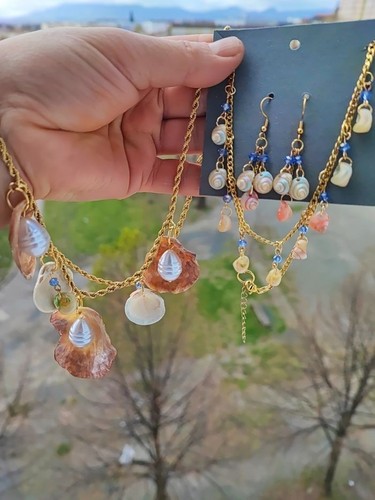 Colliers pendentif coquillage - colliers,