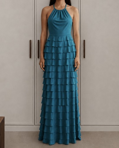 Robe longue bleue - , turquoise