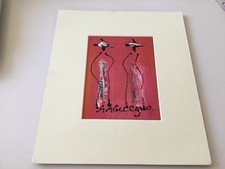 Peinture africaine - Robes en reliefs   - Signée AA Gueye