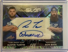 AUSTIN TURPIN/RON BATA 2025 LEAF METAL POWER SLAP FACE OFF DUAL AUTO 22/25