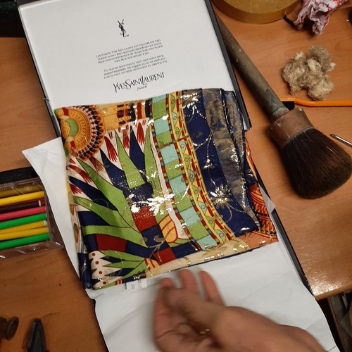 Carre foulard soie - soie, yves