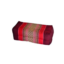 Handmade Kapok Pillow Rectangle Shape Thai Traditional Modern design Red Striped