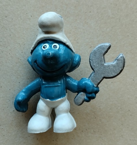Figurine schtroumpf bricoleur - schtroumpf,