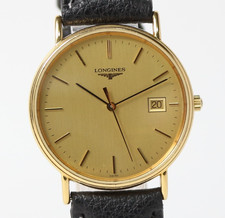[Near MINT] Vintage LONGINES Grand Classic L4.636.2 33mm Gold Quartz Men's Watch