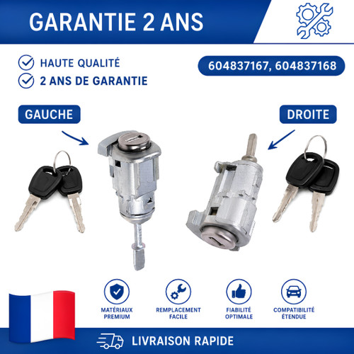 Cylindre barillet porte - cylindre, vw