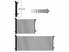 Barrière de sécurité extensible 1,40 m pour enfants TSS-85 - coloris noir - Car