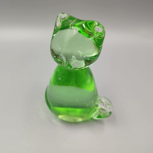 Figurine chat verre - figurine,