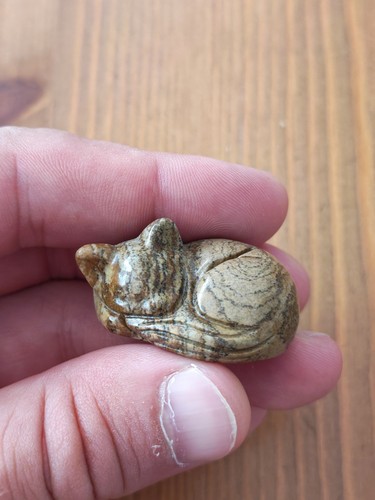 Statuette renard jaspe - statuette,