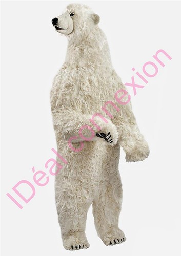Peluche géante ours polaire - peluche,