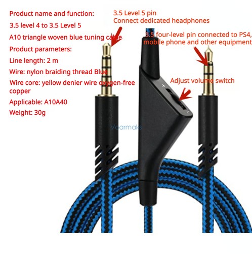 Audio cable for logitech astro - for,