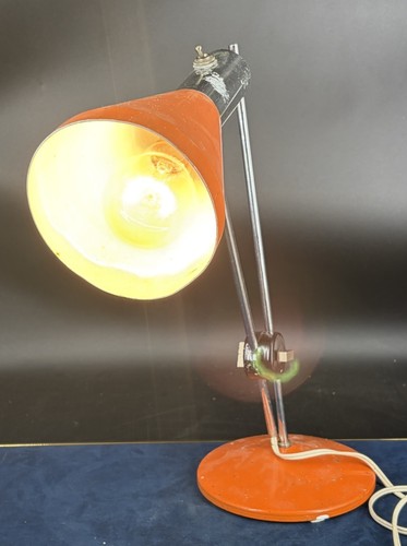 Lampe bureau vintage orange - bureau,