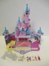 1995 Bluebird POLLY POCKET Walt Disney CINDERELLA CASTLE Set w/Figures/Carriage