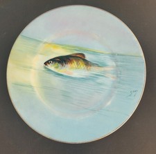 Assiette Poisson Signé