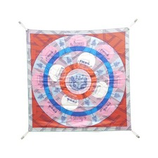 Authentic HERMES JEU DES OMNIBUS REMIX Carre 003173S Scarf  #230-000-066-6250