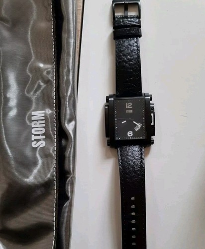 Montre storm juxta cuir noir - storm,