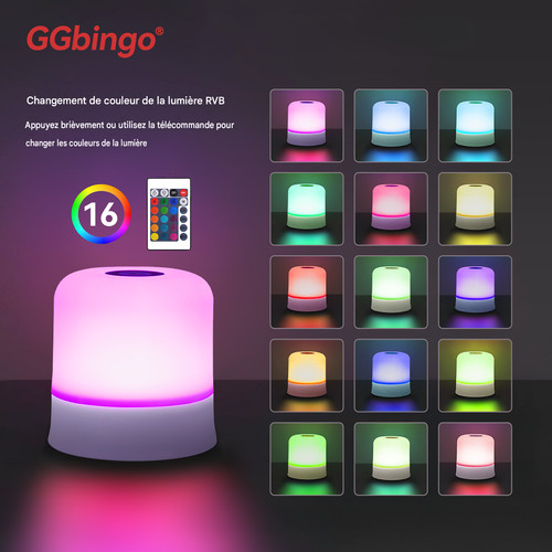 Lampe chevet led rgb - chevet,