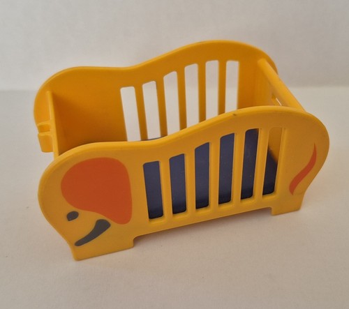 Lit barreaux jaune elephant - lit,