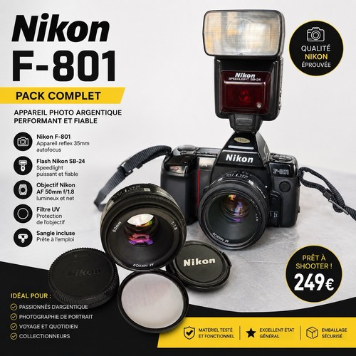 Nikon 801 objectif af - nikon, f-801