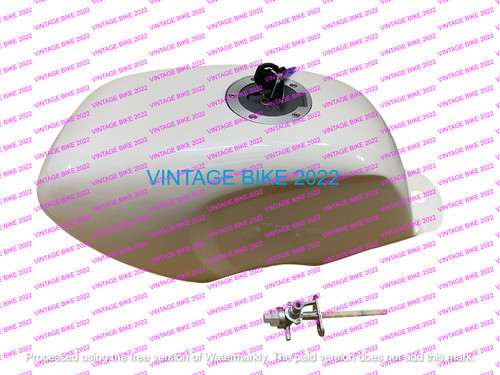 Réservoir acier blanc yamaha - blanc,